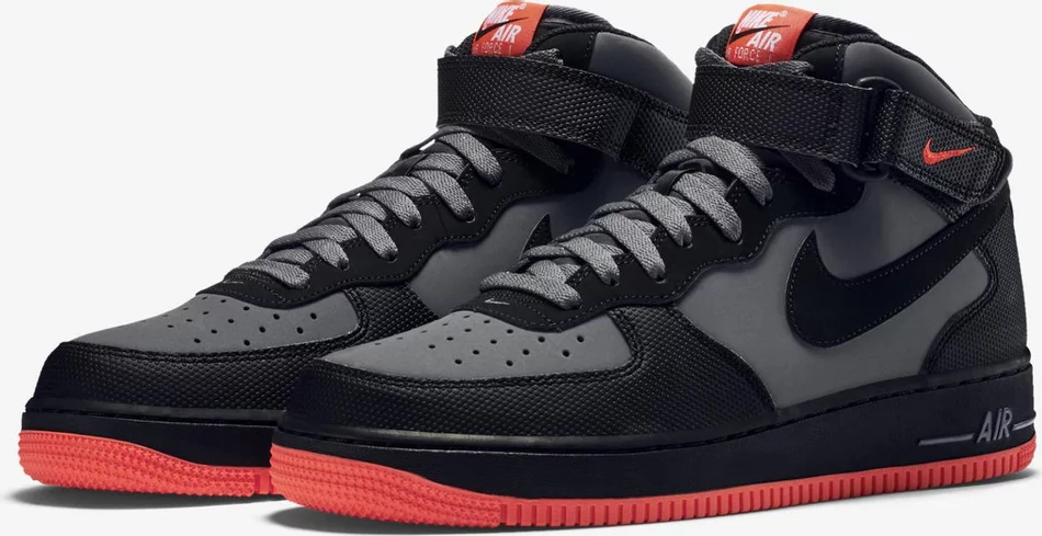 Air Force 1 Mid '07 'Dark Grey Crimson' 315123-031 - Image 5