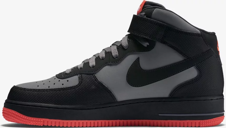 Air Force 1 Mid '07 'Dark Grey Crimson' 315123-031 - Image 3